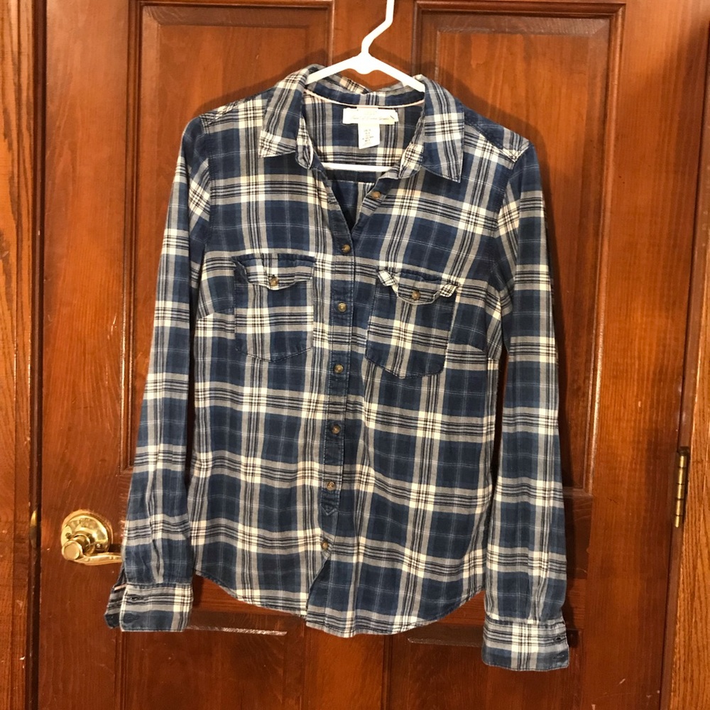H&M blue flannel